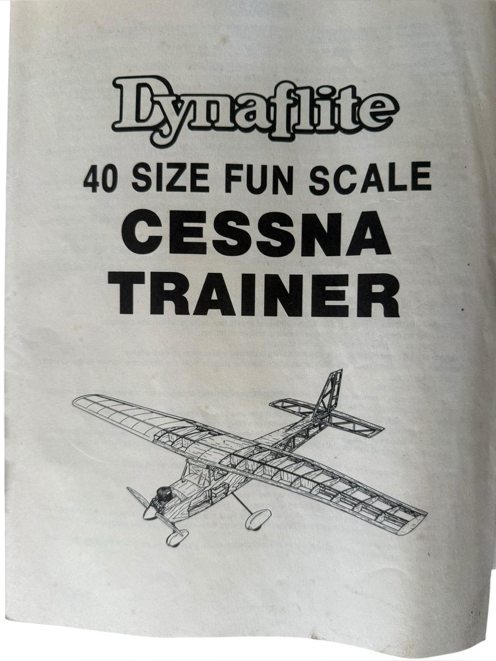 Vintage Dynaflite 40 Size Fun Scale Cessna Trainer